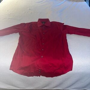 Red Alfani Button-Up Shirt